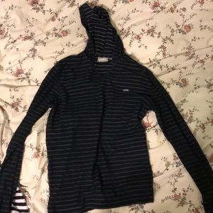 Vans striped hooded sweatshirt